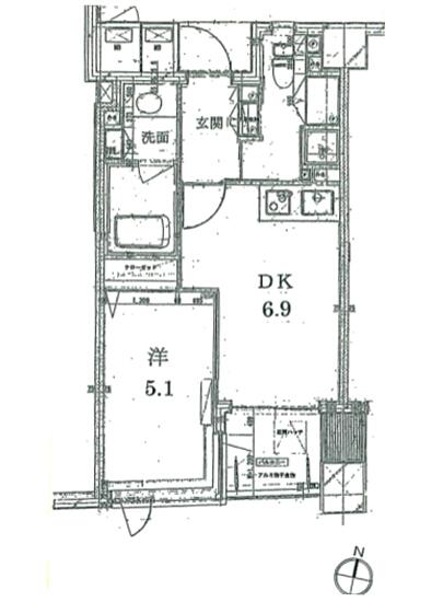 アトラス小石川レクスターハウス間取り図