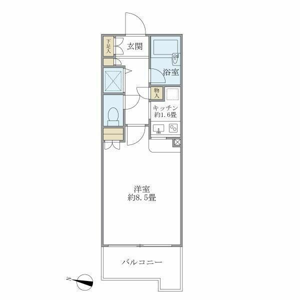 アールヴェール文京白山間取り図