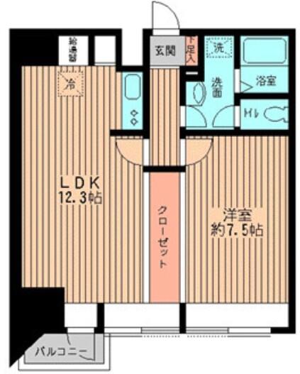 ビューテラス向丘 603号室 間取り図