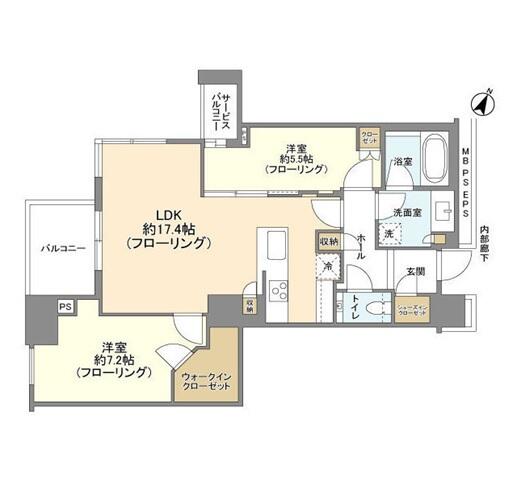 ブランズタワー文京小日向間取り図