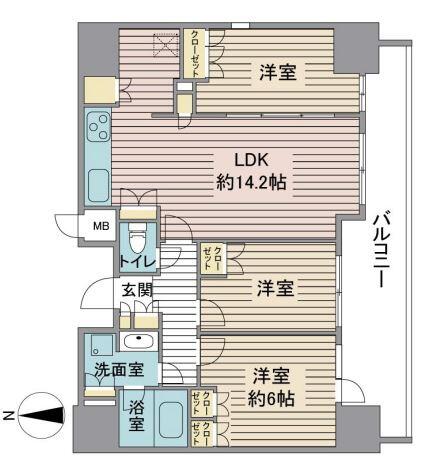 プレサンスロジェ千代田東神田間取り図