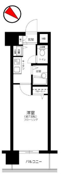 ガラ・シティ茗荷谷 903号室 間取り図