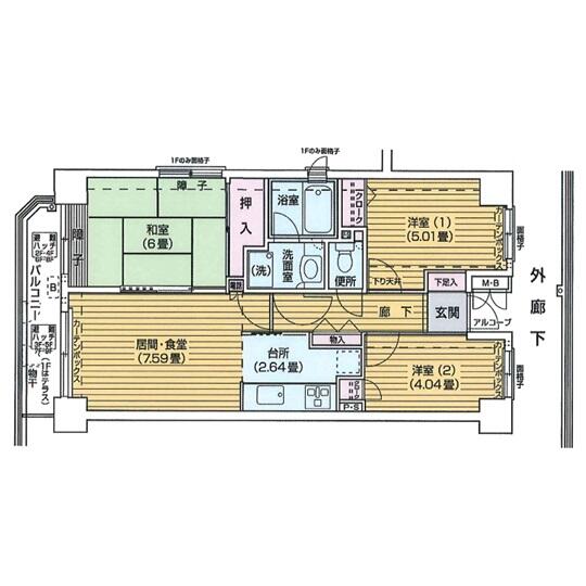 ランテルナ小石川間取り図