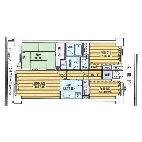 ランテルナ小石川間取り図