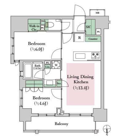 オープンレジデンシア本郷後楽園 4F 間取り図