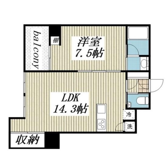 ジェイヴェルデ江戸川橋間取り図