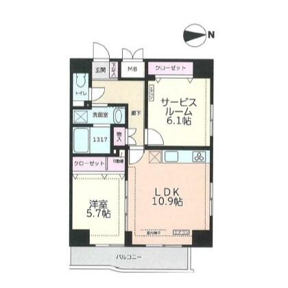 ローレル文京間取り図