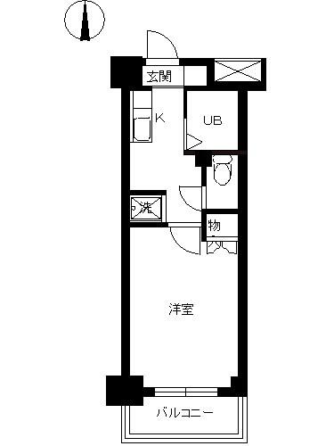 スカイコート文京白山第3間取り図