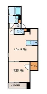 C-Flats 101号室 間取り図
