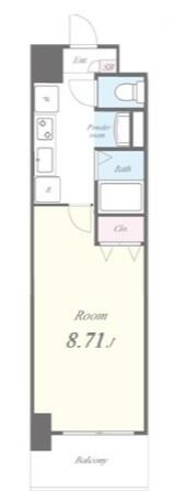 フォートレス文京 303号室 間取り図
