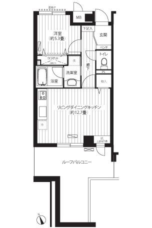 新御茶ノ水アーバントリニティ 902号室 間取り図