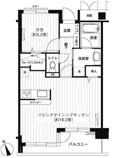 新御茶ノ水アーバントリニティ 1003号室 間取り図