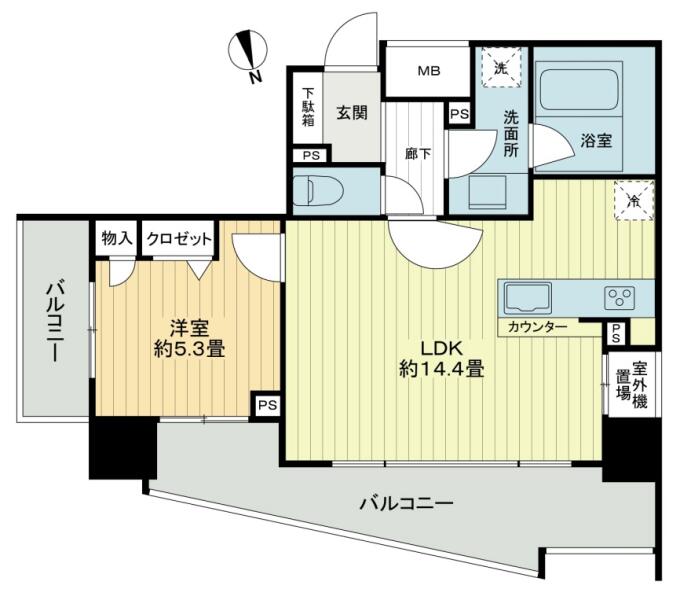 アージョ文京春日 10F 間取り図