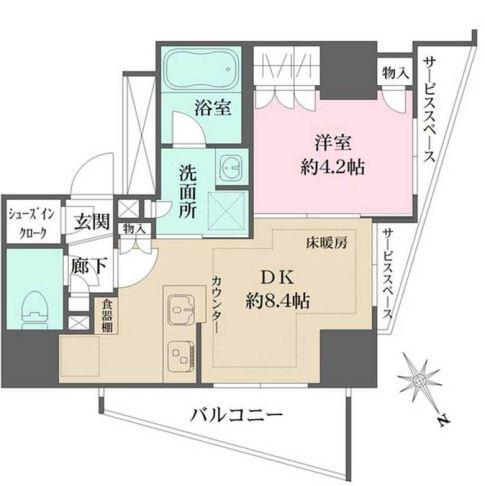 ザ・パークハウスアーバンス文京小石川間取り図