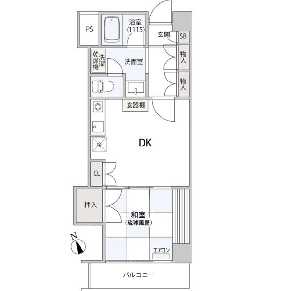 コンフォート文京小石川 208号室 間取り図