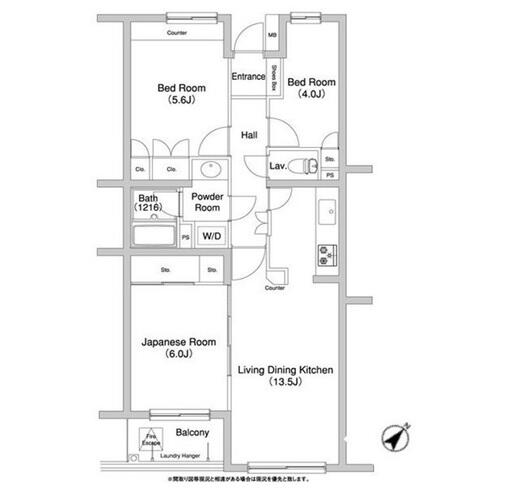 コンフォリア千石 302号室 間取り図