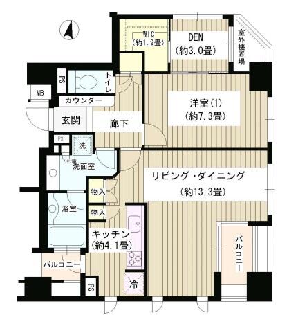 パークホームズ文京白山間取り図