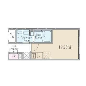 Reve Residence 本駒込 203号室 間取り図