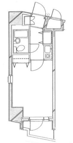 日神パレステージ護国寺 5F号室 間取り図