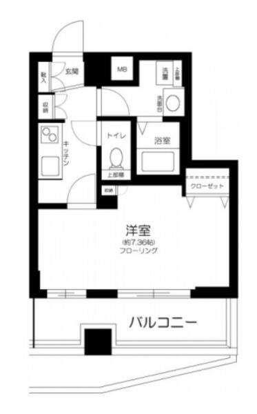 エスコート音羽 501号室 間取り図