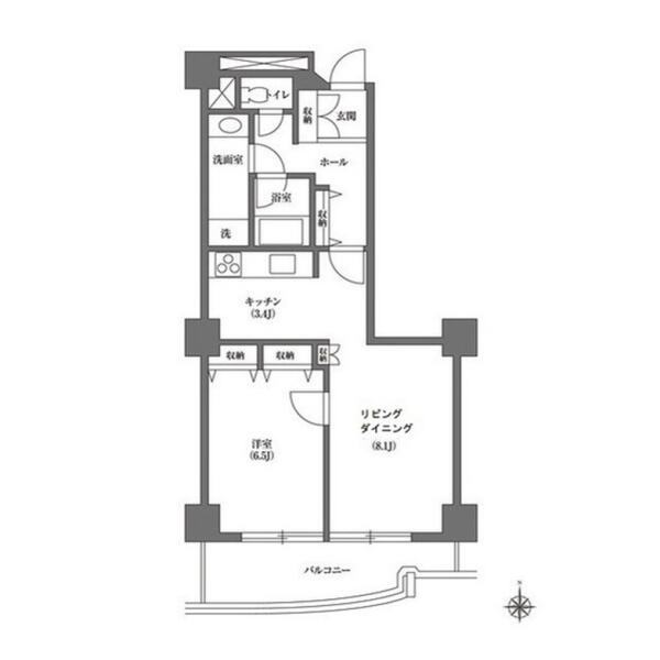 文京グリーンコートビュータワー本駒込A棟間取り図