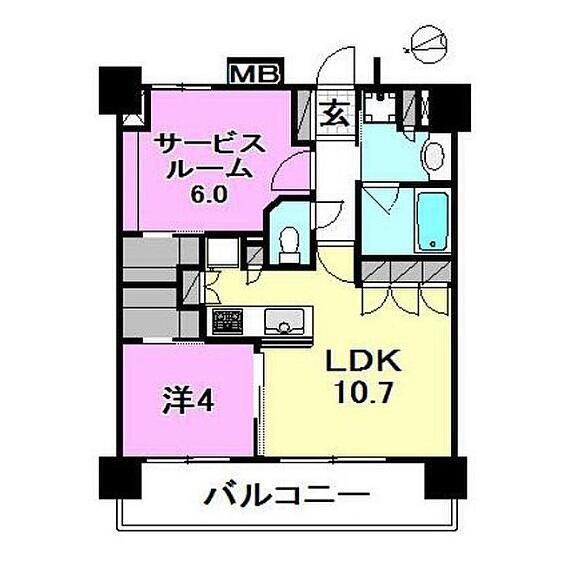 エクセレントシティ文京小桜間取り図