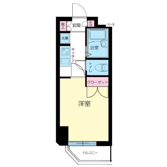 メインステージ飯田橋 203号室 間取り図