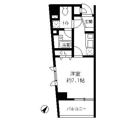 ジョイシティ小石川 701号室 間取り図