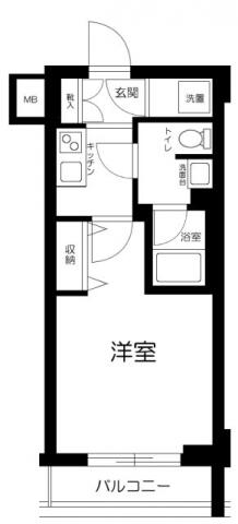 AXAS文京東大前（アクサス文京東大前） 204号室 間取り図
