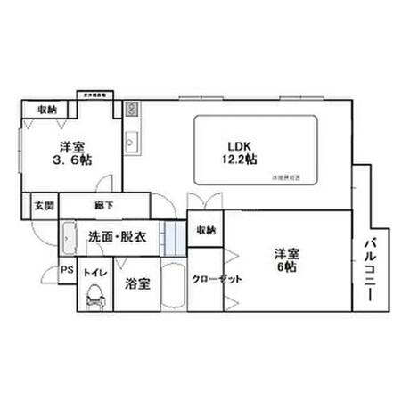 セザール小石川間取り図