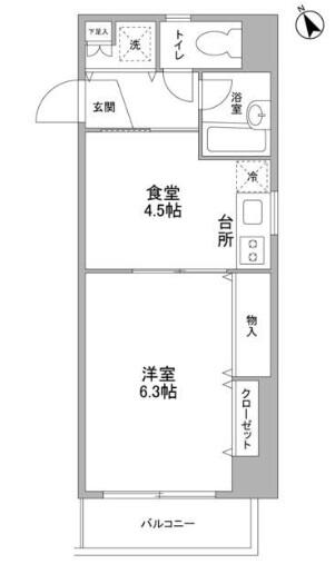 フローラ本駒込間取り図