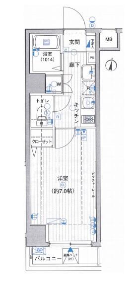 ラグジュアリーアパートメント本郷 204号室 間取り図