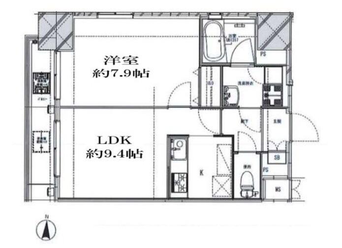 ラフィーネ音羽　西棟 302号室 間取り図