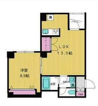 GranDuo小石川 401号室 間取り図