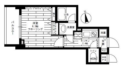 ステージグランデ本郷 407号室 間取り図