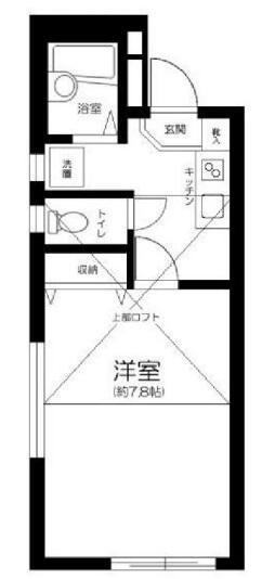 ジュネス33B間取り図