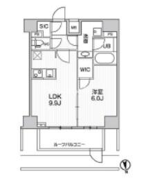 ALTERNA神楽坂II 506号室 間取り図