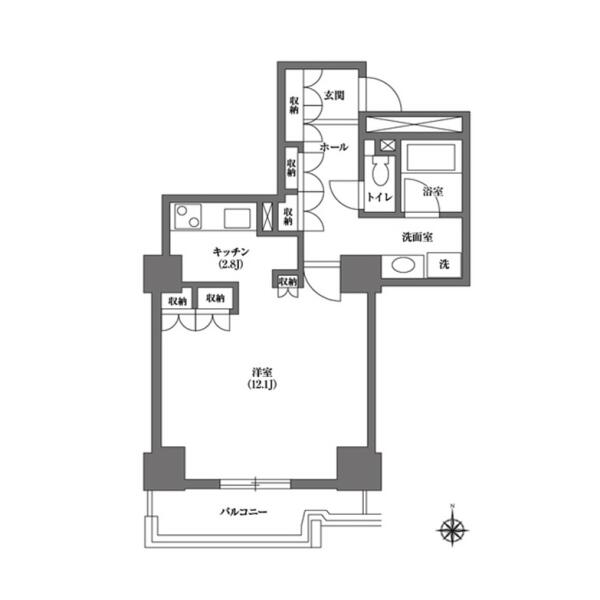 文京グリーンコートビュータワー本駒込B棟間取り図