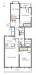 アソシエール文京白山 102 間取り図