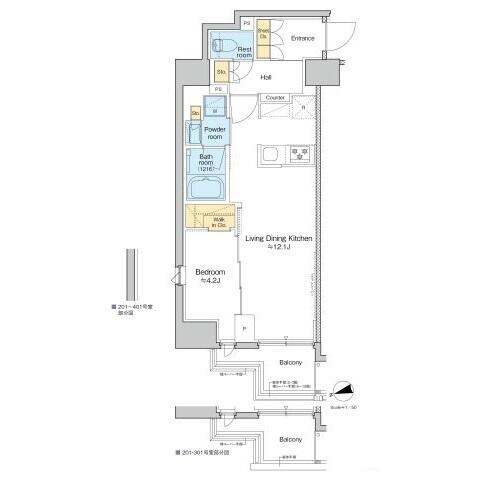 プラウドフラット本郷三丁目間取り図
