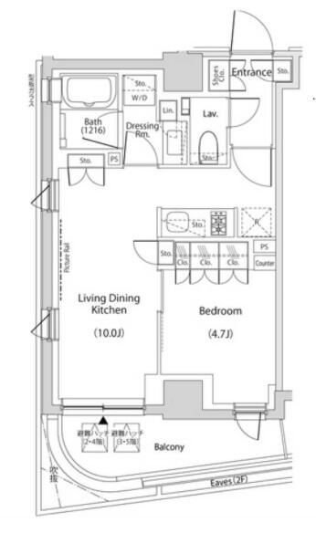 ザ・パークハビオ文京目白台プレイス 304号室 間取り図