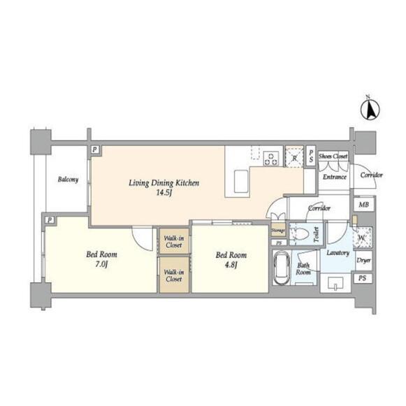 ブランズ牛込柳町 418号室 間取り図