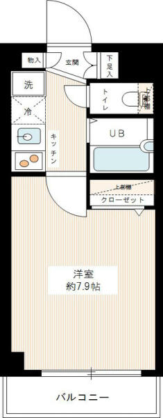 ジュエル文京白山 404号室 間取り図