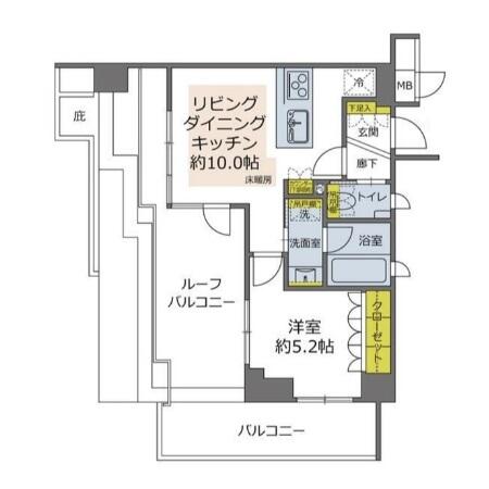 プレミスト文京音羽 407号室 間取り図