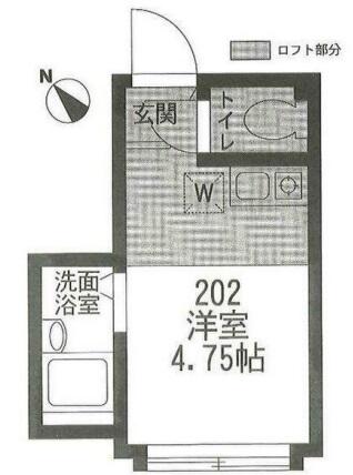 ピアチューレ 202号室 間取り図