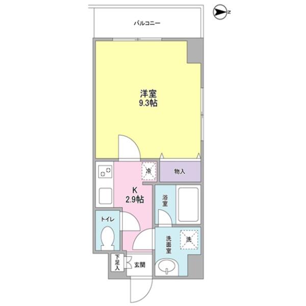 ヒルサイド御茶ノ水 401号室 間取り図