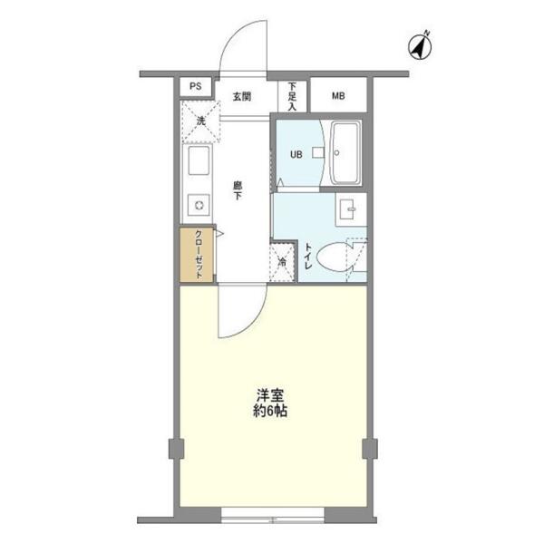 アービス白山 307号室 間取り図