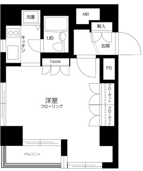 イトーピアアクシス千駄木間取り図