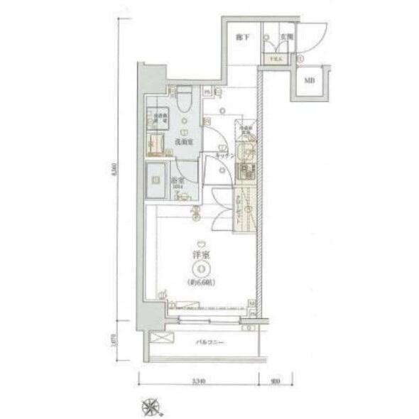 リヴシティ東大前 302号室 間取り図