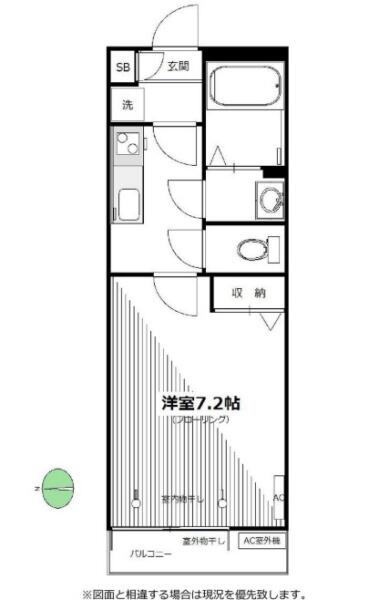 プリマヴェーラ小日向 205号室 間取り図